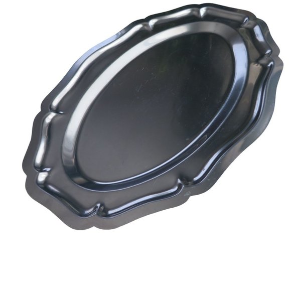 Vintage Stainless Steel Tray Vanity Serving Trinket Cosmetic Dresser Table - Picture 13 of 13